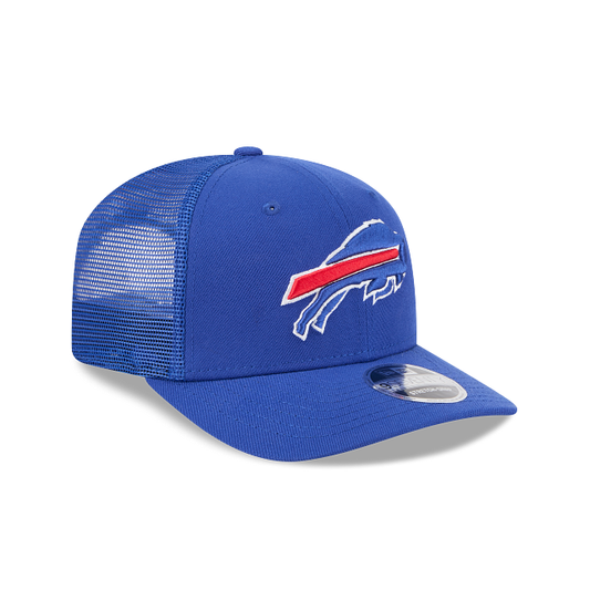 MEN'S NEW ERA NFL TEAM ROYAL BLUE NEW ENGLAND PATRIOTS 9SEVENTY STRETCH-SNAP TRUCKER SNAPBACK HAT