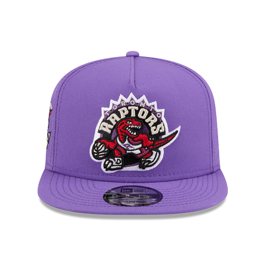 MEN'S NEW ERA NBA 9FIFTY A-FRAME 1995-96 INAUGURAL SEASON TORONTO RAPTORS DINO LOGO PURPLE SNAPBACK HAT