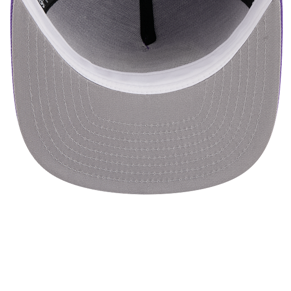 MEN'S NEW ERA NBA 9FIFTY A-FRAME 1995-96 INAUGURAL SEASON TORONTO RAPTORS DINO LOGO PURPLE SNAPBACK HAT