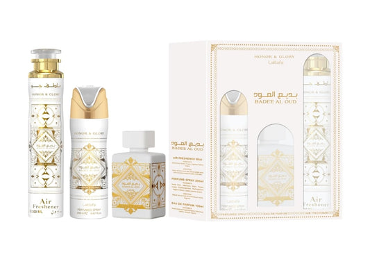 LATTAFA BADEE AL OUD HONOR & GLORY PERFUME GIFT SET