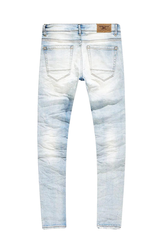 JORDAN CRAIG MEN'S HIGH POINT RIPPED DENIM JEANS (LAGER)