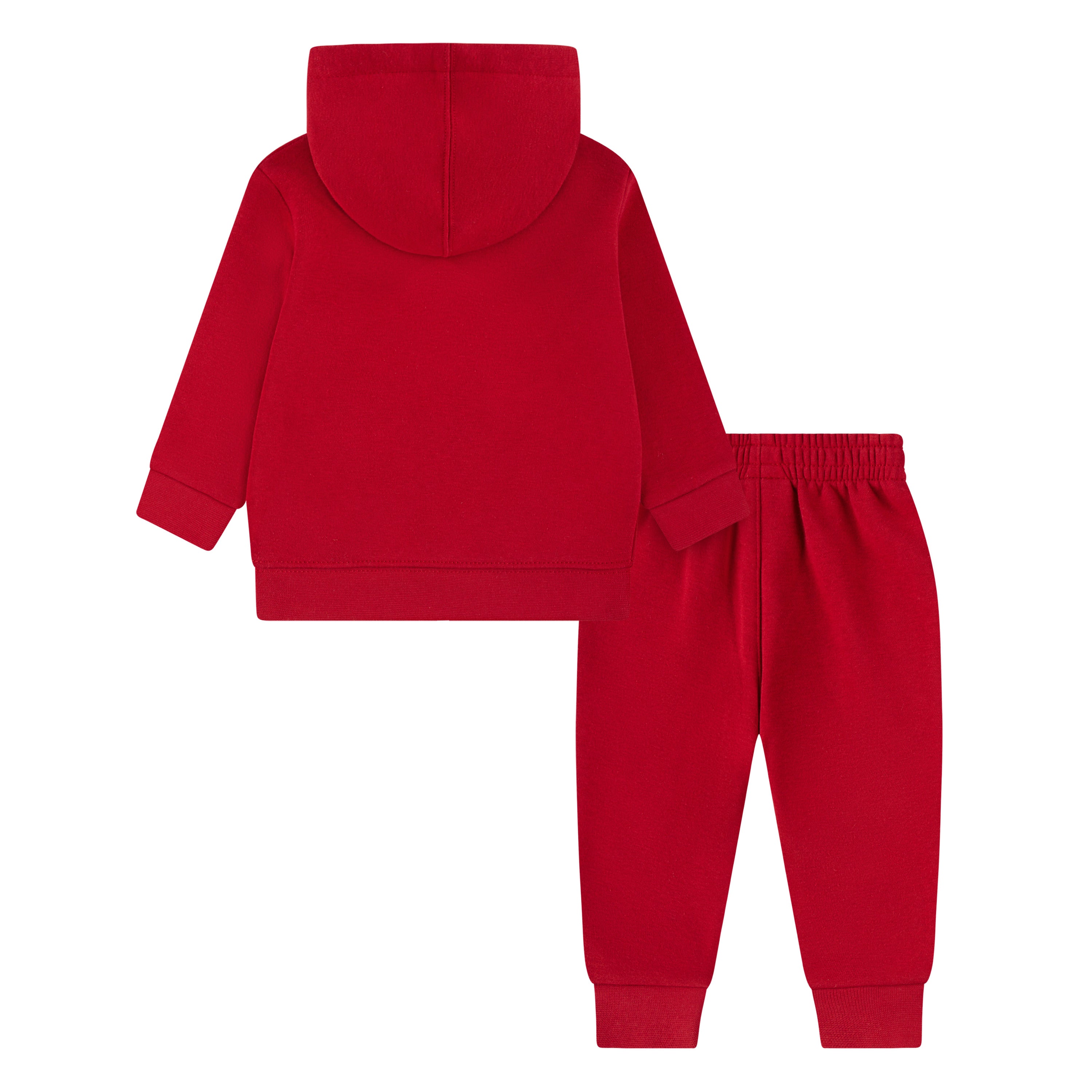 JORDAN INFANTS ESSENTIAL FLEECE RED HOODIE/JOGGER SET (SIZE 12M-24M)