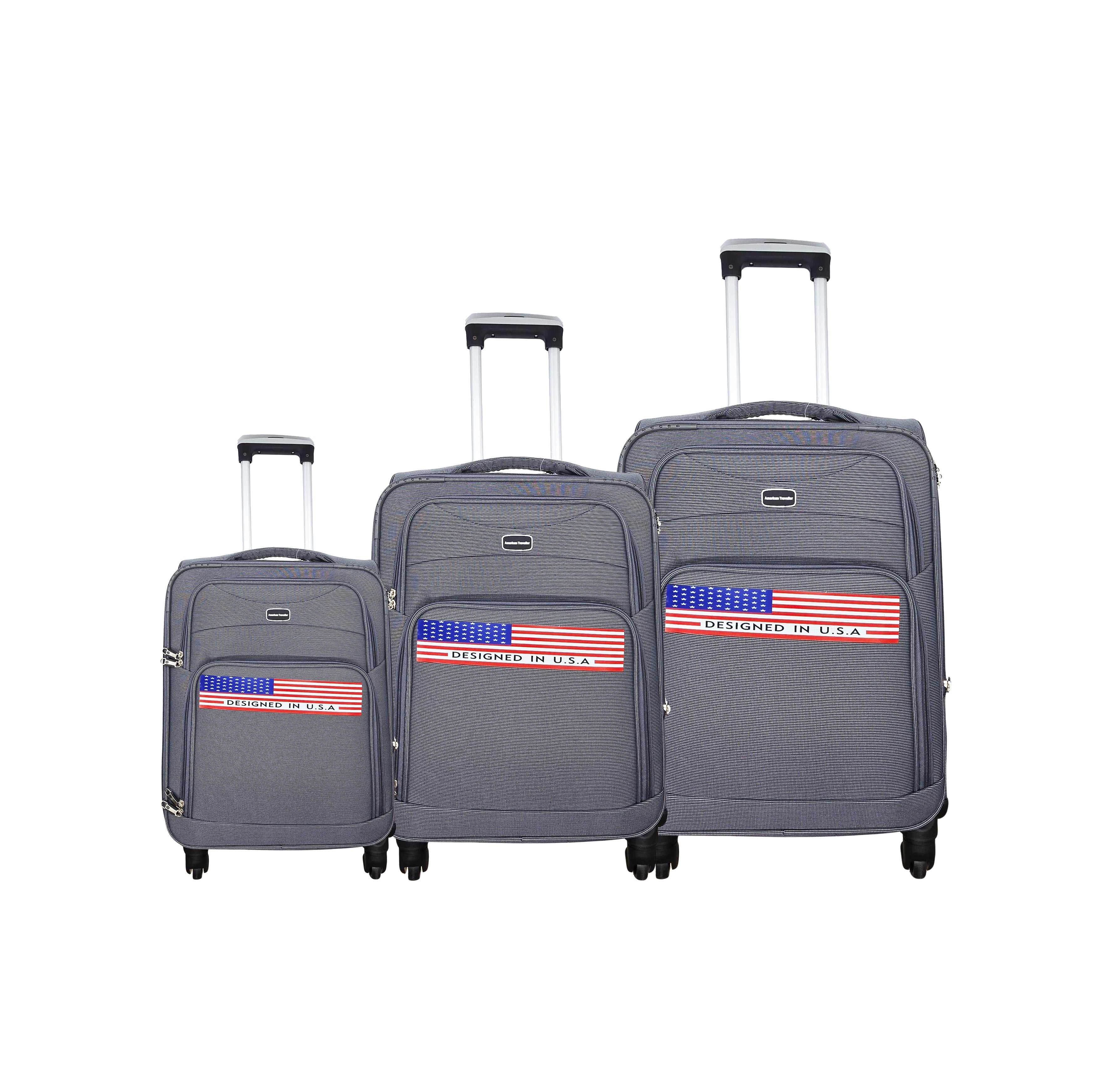 AMERICAN TRAVELLER ABS LIGHT WEIGHT LUGGAGES (GREY)