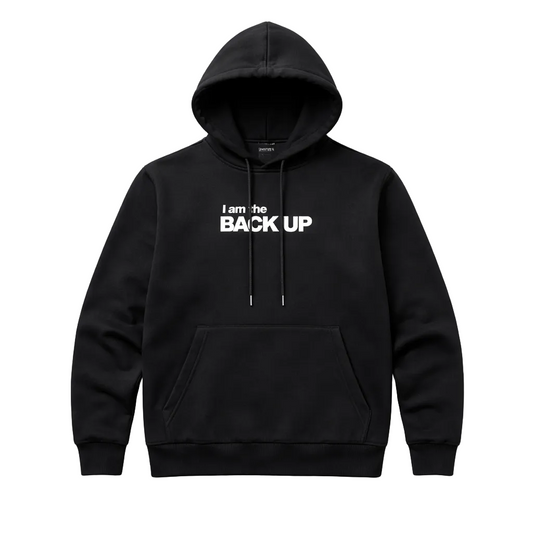 SWITCH REMARKABLE MEN'S PU PATCHED BACK UP HOODIE (BLACK)