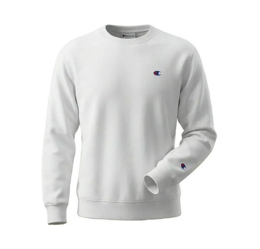 CHAMPION CORE LOGO WHITE CREWNECK (BIG&TALL)