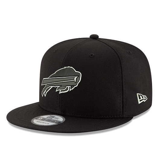 MEN'S NEW ERA NFL BUFFALO BILLS 9FIFTY BLACK & WHITE SNAPBACK HAT