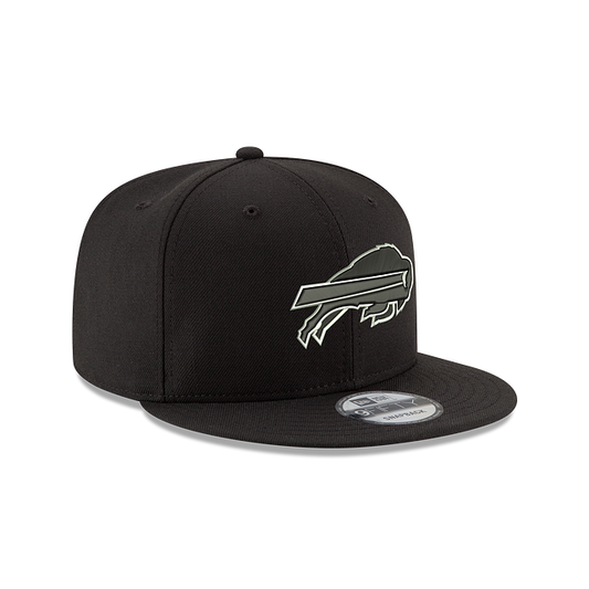 MEN'S NEW ERA NFL BUFFALO BILLS 9FIFTY BLACK & WHITE SNAPBACK HAT