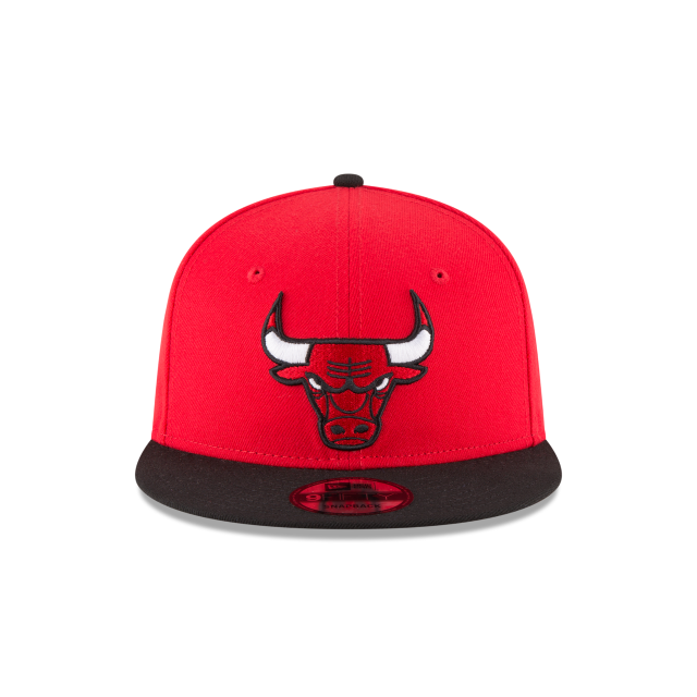 MEN'S NEW ERA NBA 9FIFTY CHICAGO BULLS RED & BLACK 2TONE OTC SNAPBACK HAT