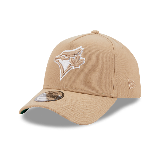 MEN'S NEW ERA MLB 9FORTY A-FRAME TORONTO BLUE JAYS CAMEL BEIGE SNAPBACK HAT
