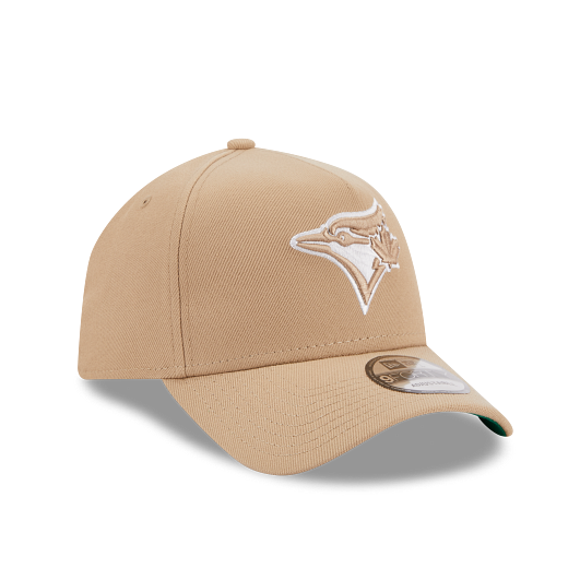 MEN'S NEW ERA MLB 9FORTY A-FRAME TORONTO BLUE JAYS CAMEL BEIGE SNAPBACK HAT