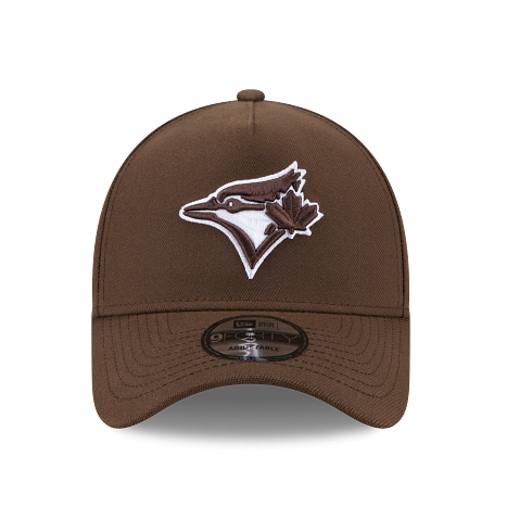 MEN'S NEW ERA MLB 9FORTY A-FRAME TORONTO BLUE JAYS WALNUT BROWN SNAPBACK HAT