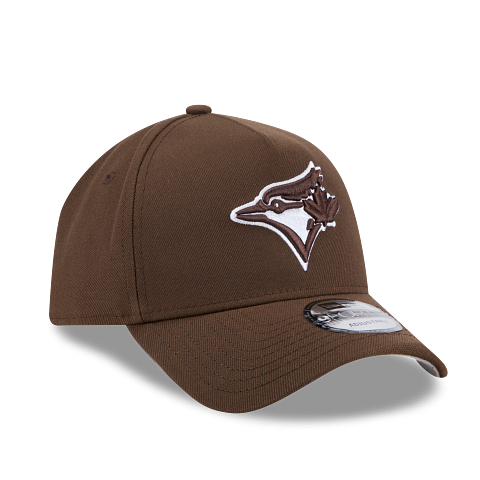 MEN'S NEW ERA MLB 9FORTY A-FRAME TORONTO BLUE JAYS WALNUT BROWN SNAPBACK HAT