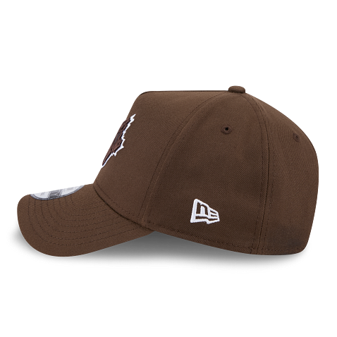 MEN'S NEW ERA MLB 9FORTY A-FRAME TORONTO BLUE JAYS WALNUT BROWN SNAPBACK HAT