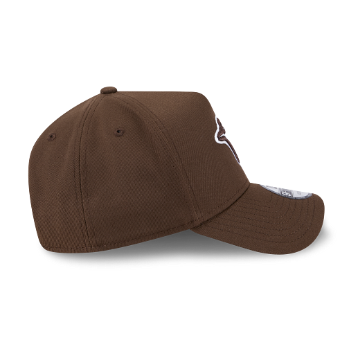 MEN'S NEW ERA MLB 9FORTY A-FRAME TORONTO BLUE JAYS WALNUT BROWN SNAPBACK HAT