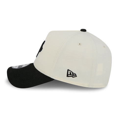 MEN'S NEW ERA MLB 9FORTY A-FRAME TORONTO BLUE JAYS CREAM WHITE & BLACK SNAPBACK HAT