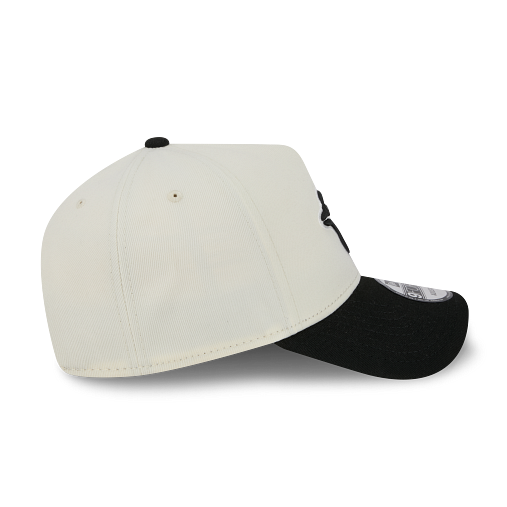 MEN'S NEW ERA MLB 9FORTY A-FRAME TORONTO BLUE JAYS CREAM WHITE & BLACK SNAPBACK HAT