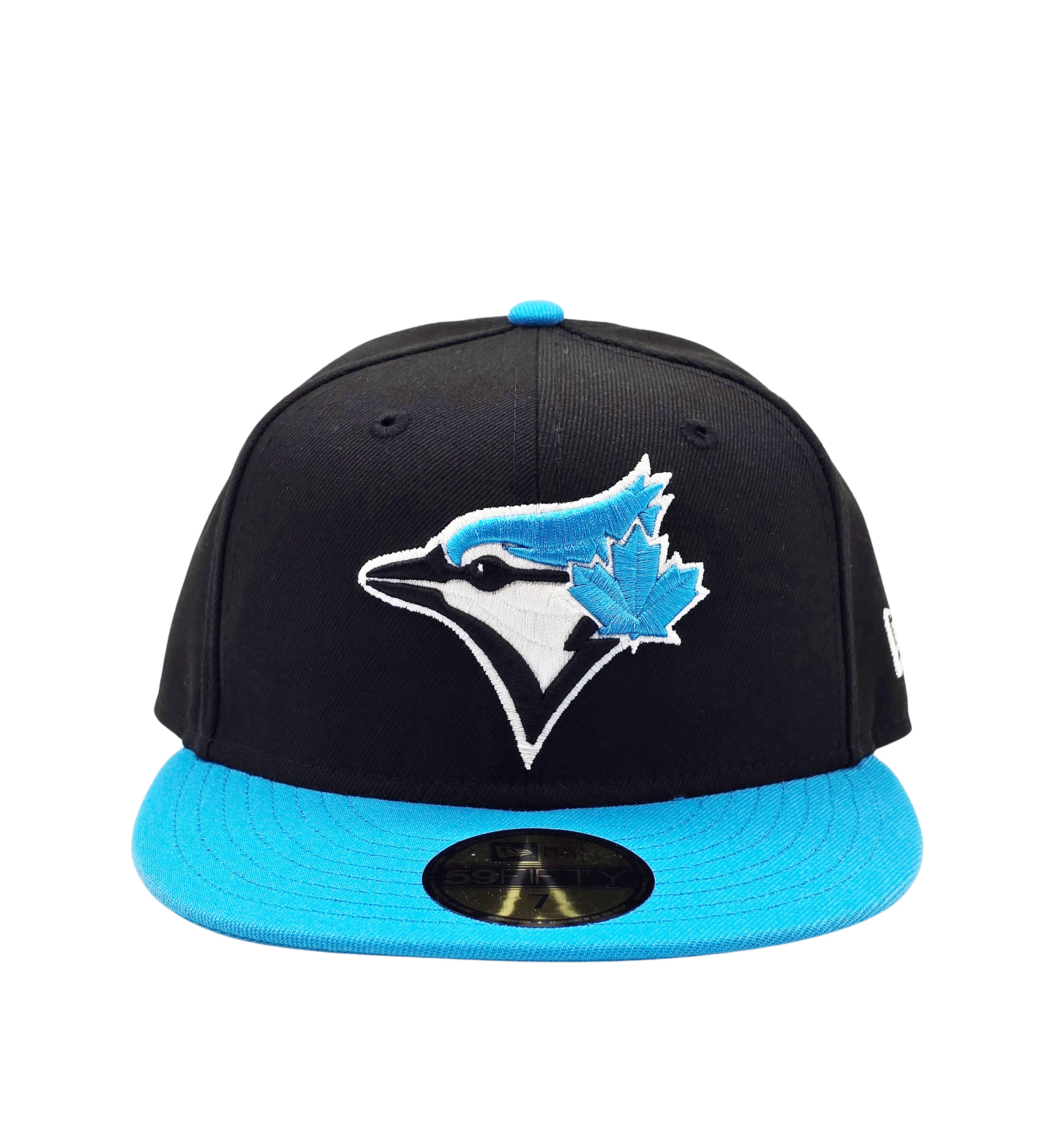 59FIFTY NEW ERA MLB TORONTO BLUE JAYS BLACK/FANATIC BLUE FITTED HAT