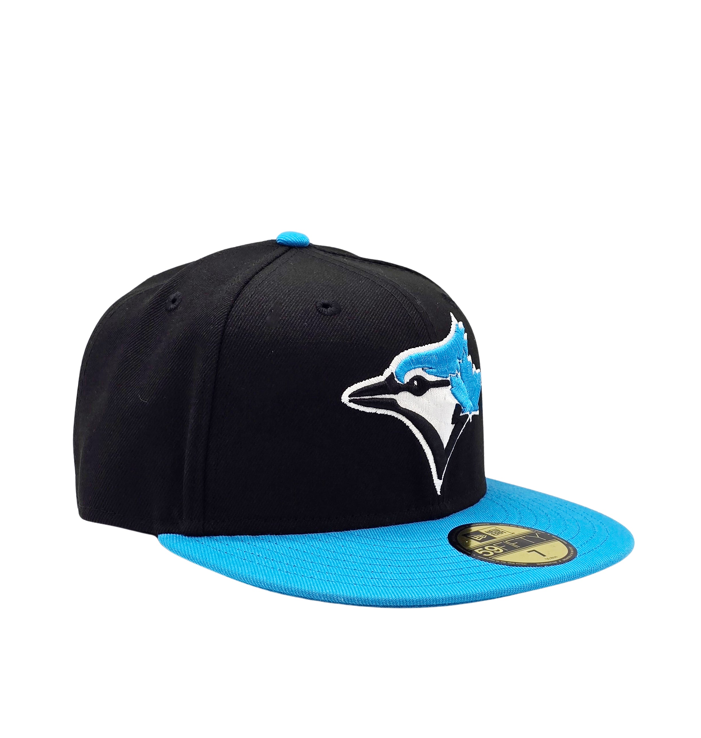 59FIFTY NEW ERA MLB TORONTO BLUE JAYS BLACK/FANATIC BLUE FITTED HAT