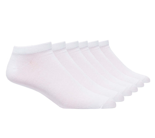 KODIAK MEN'S 6 PAIR LOW CUT PLAIN ANKLE SOCKS (WHITE)