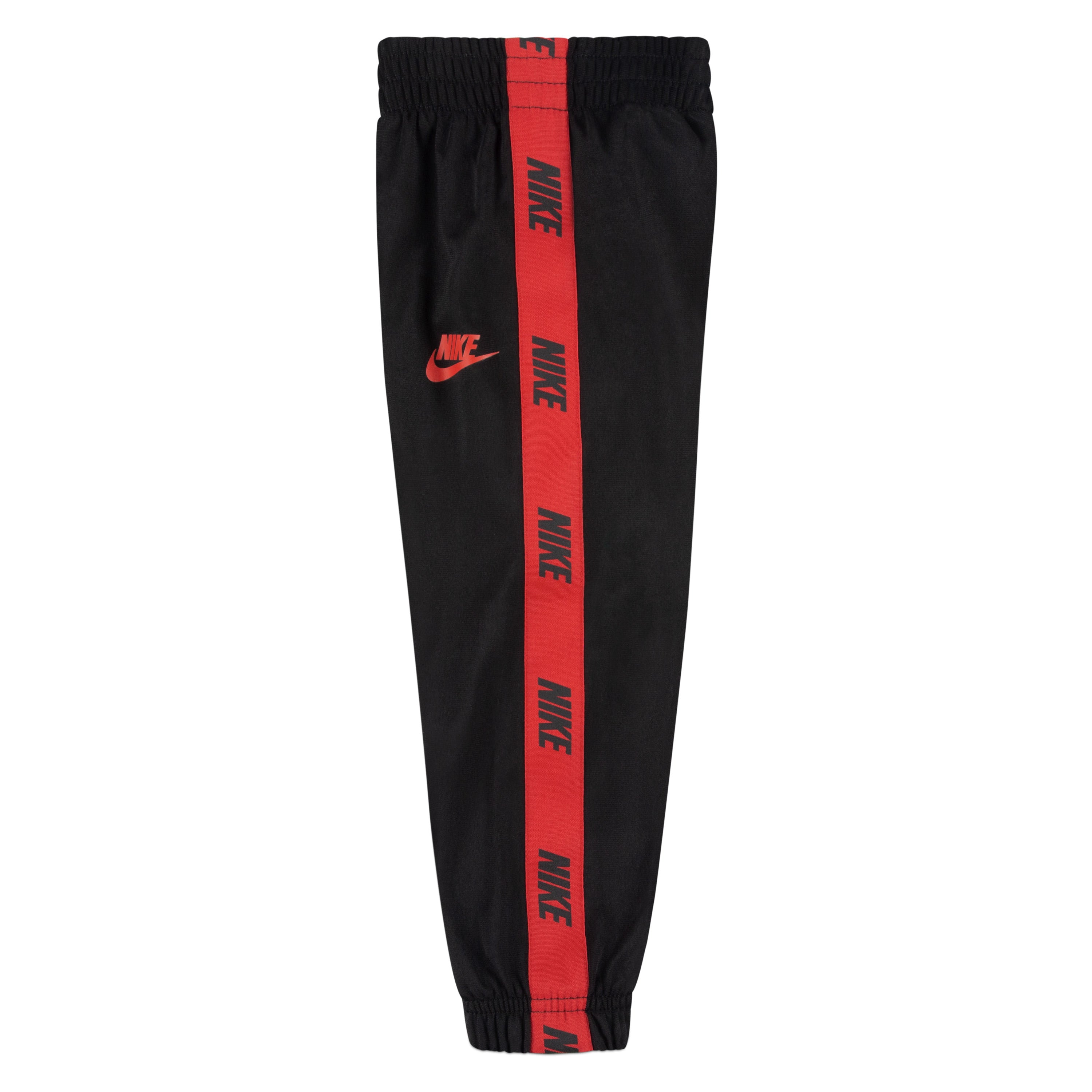 NIKE TODDLER TRICOT TRACK JACKET AND PANTS SET (BLACK/RED SIZE 2T-4T)