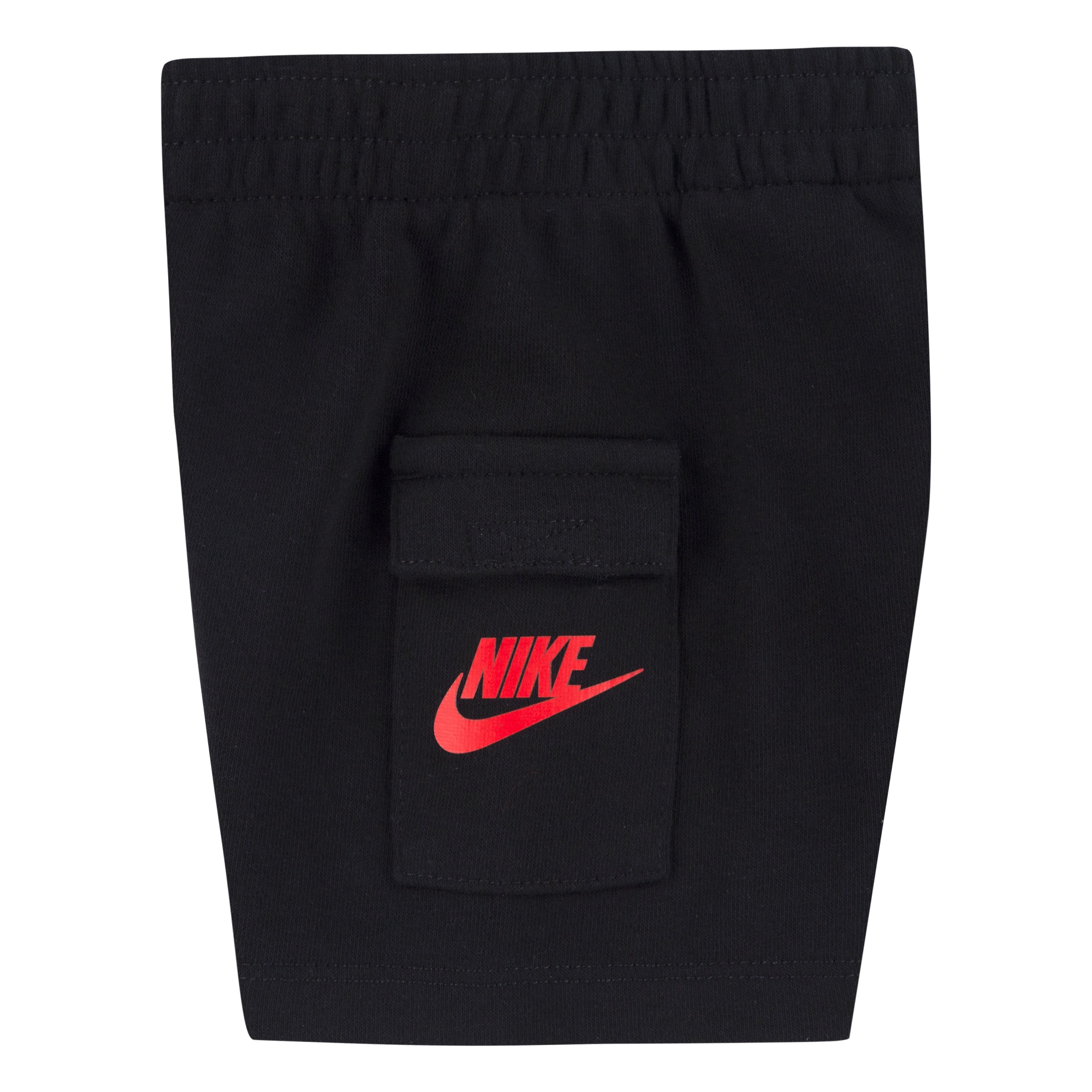 BOYS' TODDLER NIKE HBR T-SHIRT AND FRENCH TERRY CARGO SHORTS SET (RED SIZES 2T-4T)