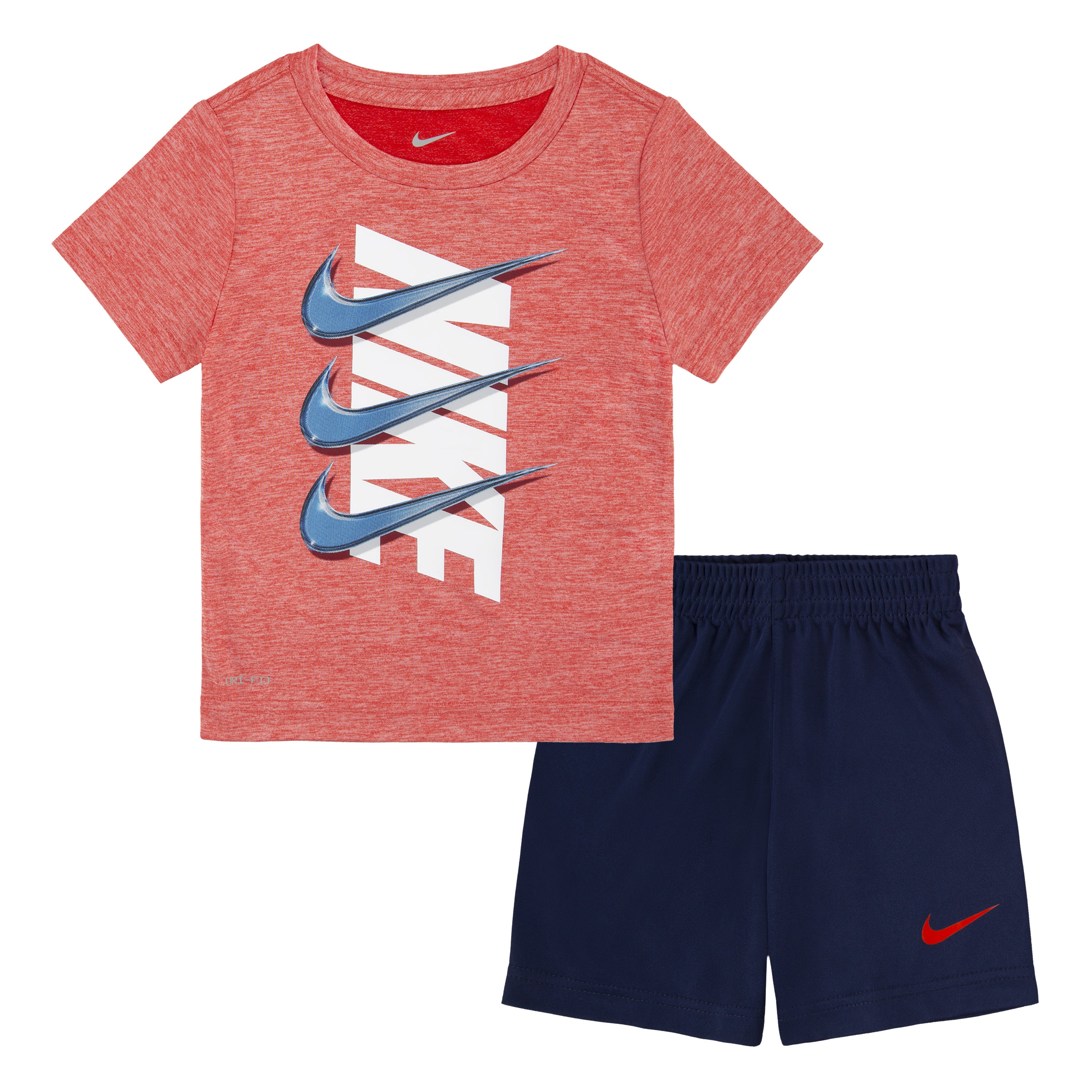 NIKE TODDLERS DRI-FIT MIDNIGHT NAVY DROP SET (SIZE 2T-4T)