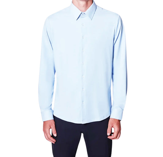 PROJEK RAW MEN'S 24/7 KNIT BUTTON UP SHIRT (LIGHT BLUE)