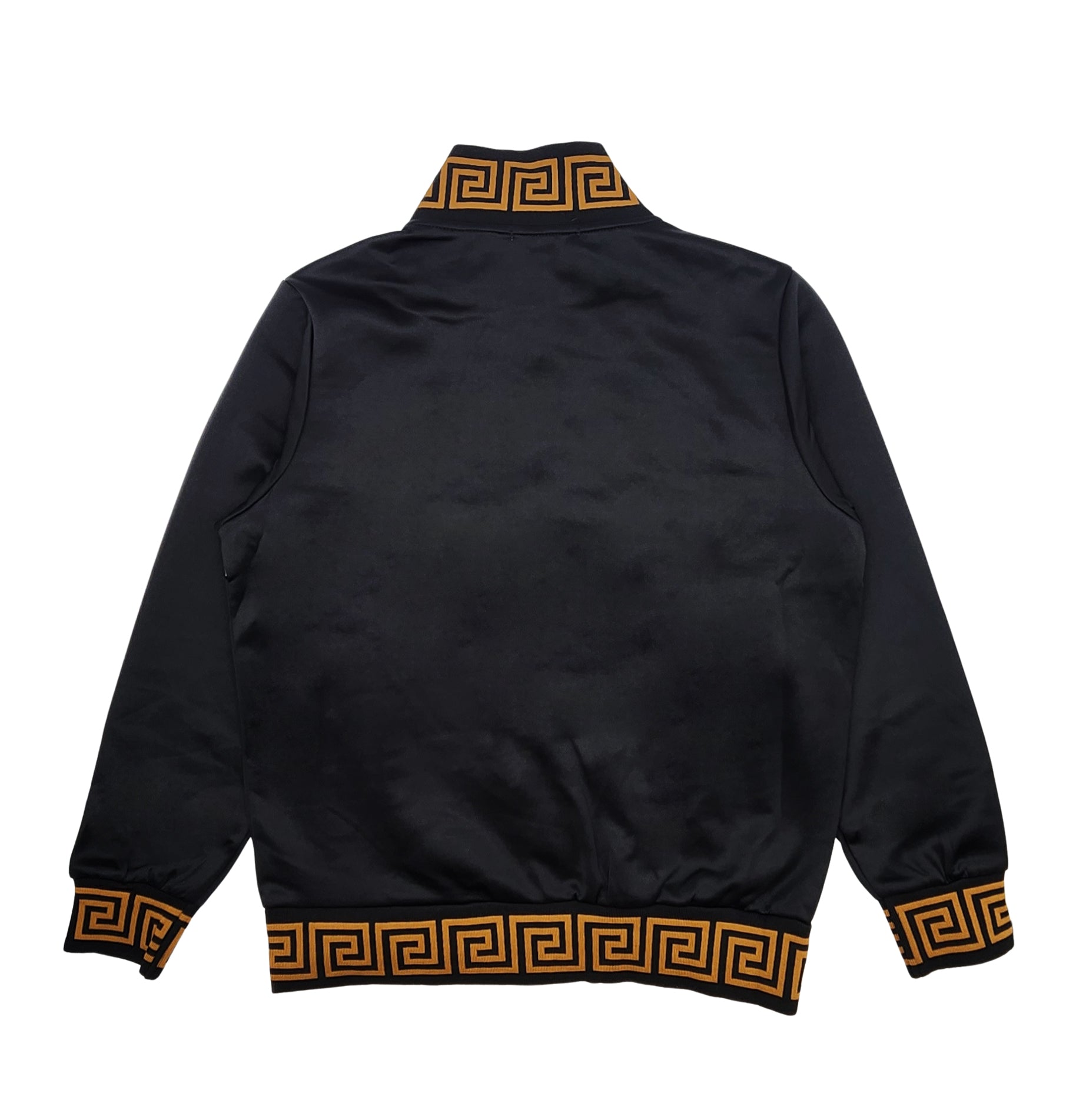 MEN'S 2-PIECE DESIGNER EMBROIDERED FASHION TRACKSET (BLACK)