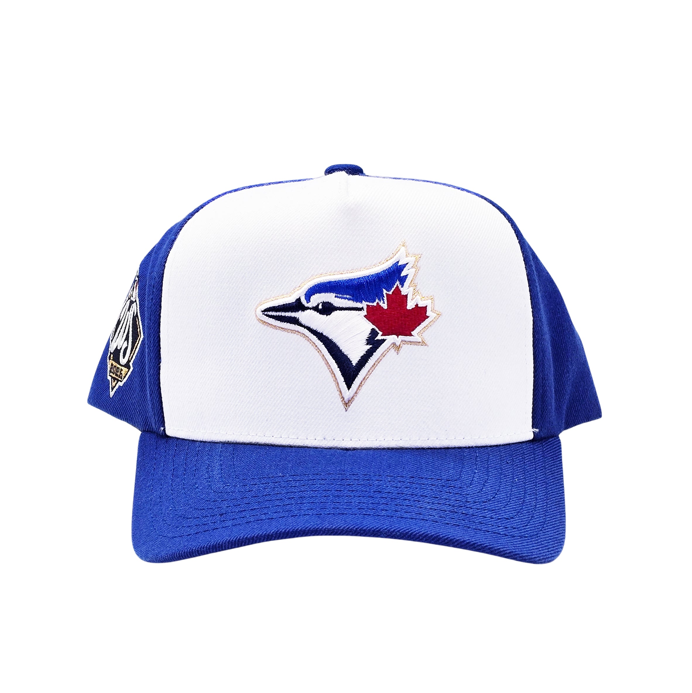 MITCHELL & NESS MLB TORONTO BLUE JAYS WORLD SERIES 2025 WHITE/ROYAL BLUE SNAPBACK CAP