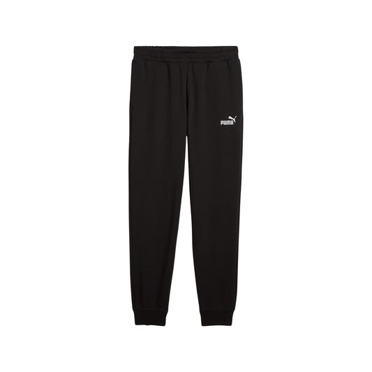 PUMA MEN'S ESSENTIALS NO. 1 LOGO BLACK SWEATPANT JOGGERS