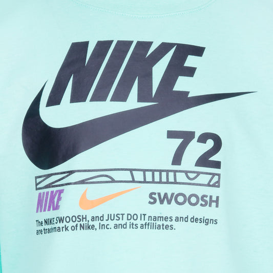 NIKE KIDS ILLUMINATE LONG SLEEVE T-SHIRT & PANT SET (MINT GREEN/BLACK SIZE 4-7Y)