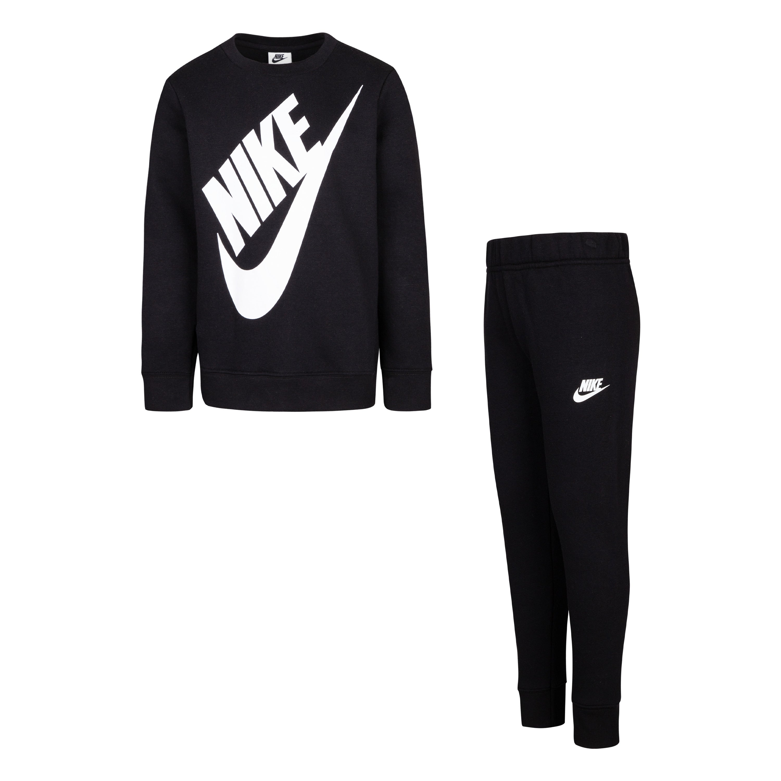 NIKE KIDS FUTURA BLACK CREWNECK SET (SIZE 4-7)