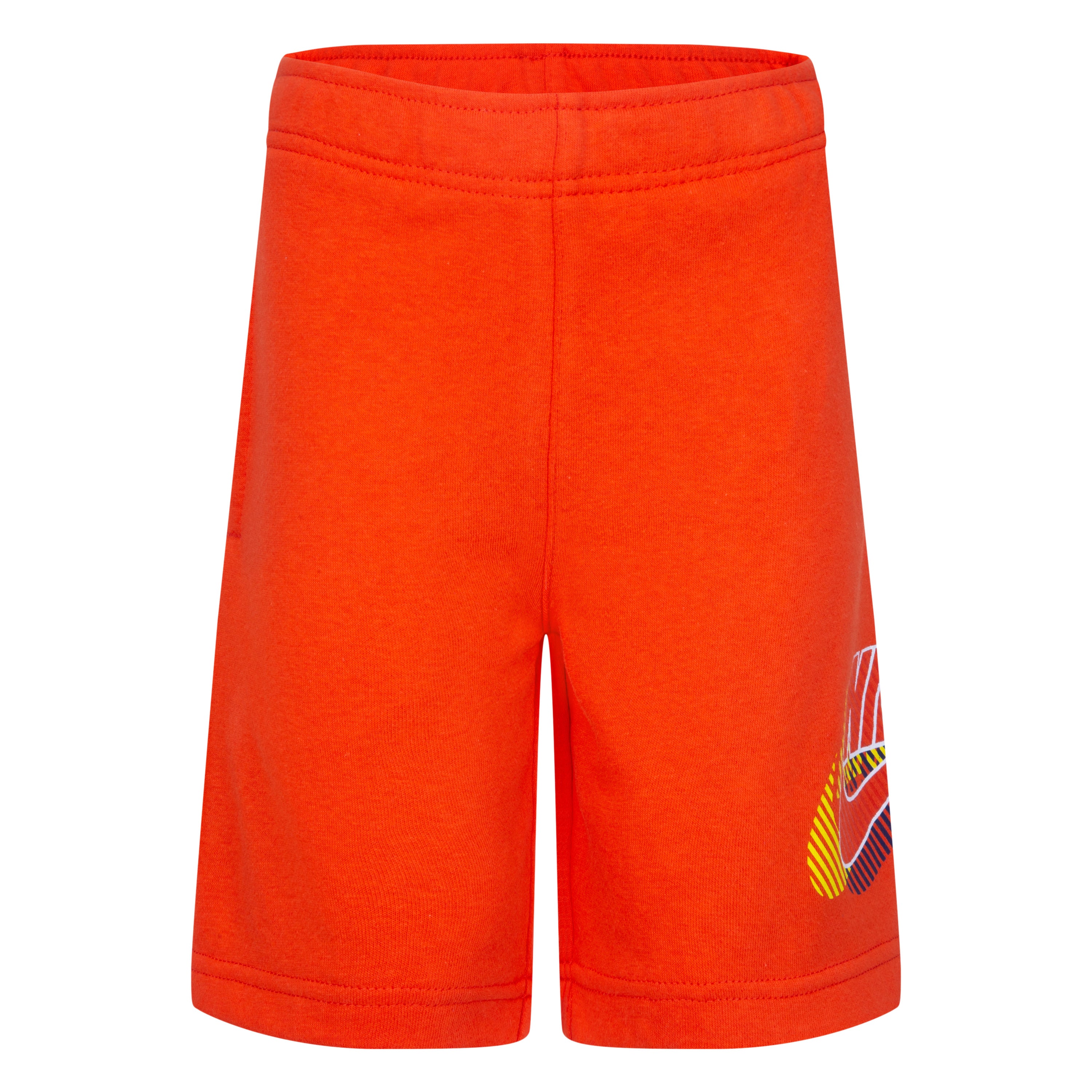 NIKE KIDS ACTIVE JOY FUTURA CREWNECK & SHORTS SET (ORANGE SIZE 4-7Y)