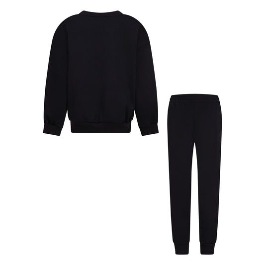 NIKE KIDS ESSENTIAL BLACK CREWNECK SET (SIZE 4-7)