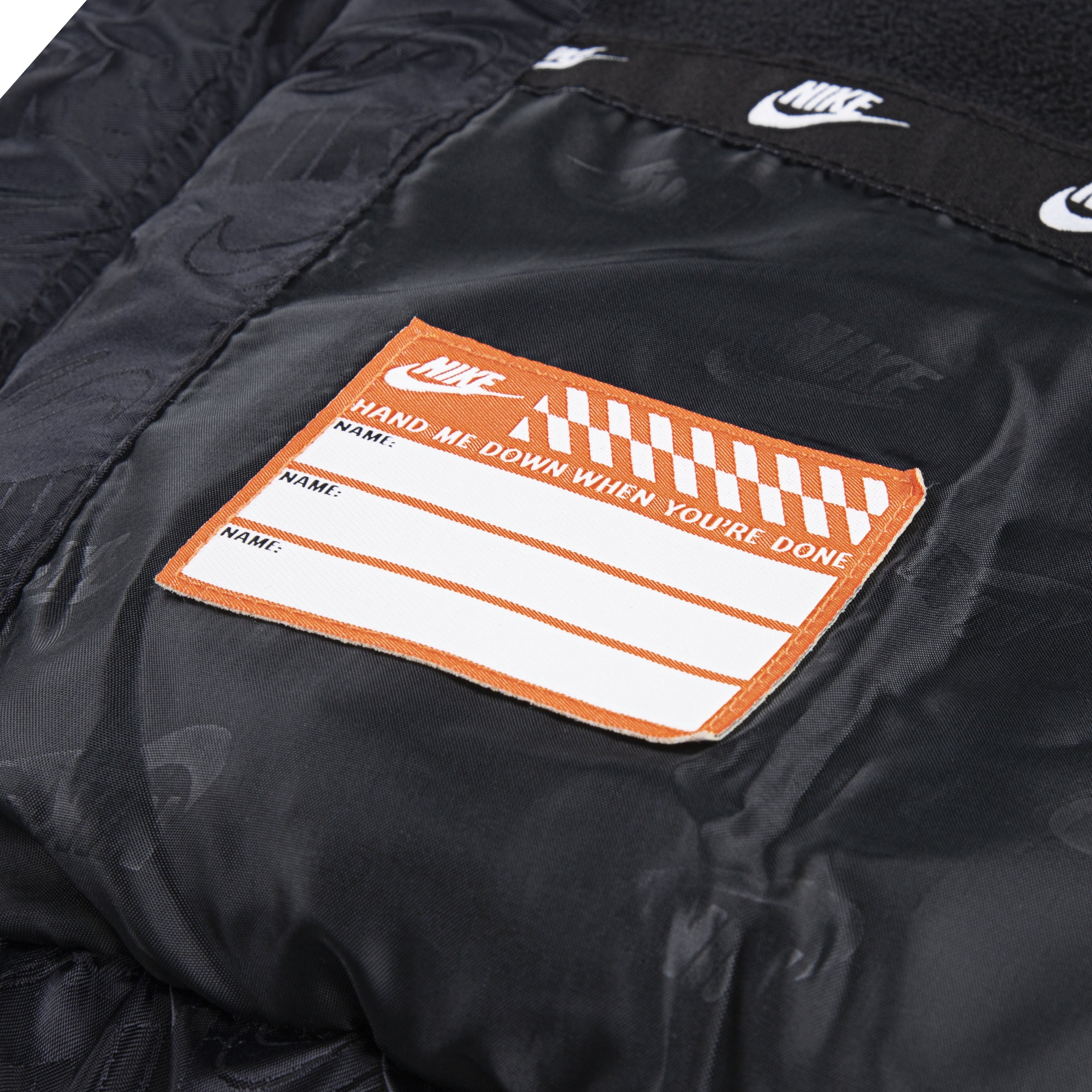 NIKE BOYS JACQUARD BLACK PUFFER JACKET (SIZE 4-7 YEARS)