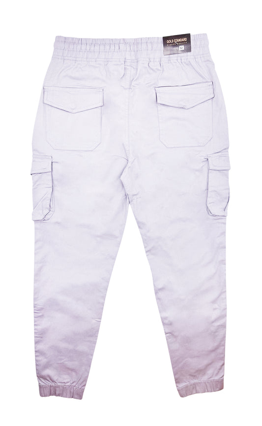 MEN'S SIDE-POCKET CARGO JOGGER PANTS (GREY)