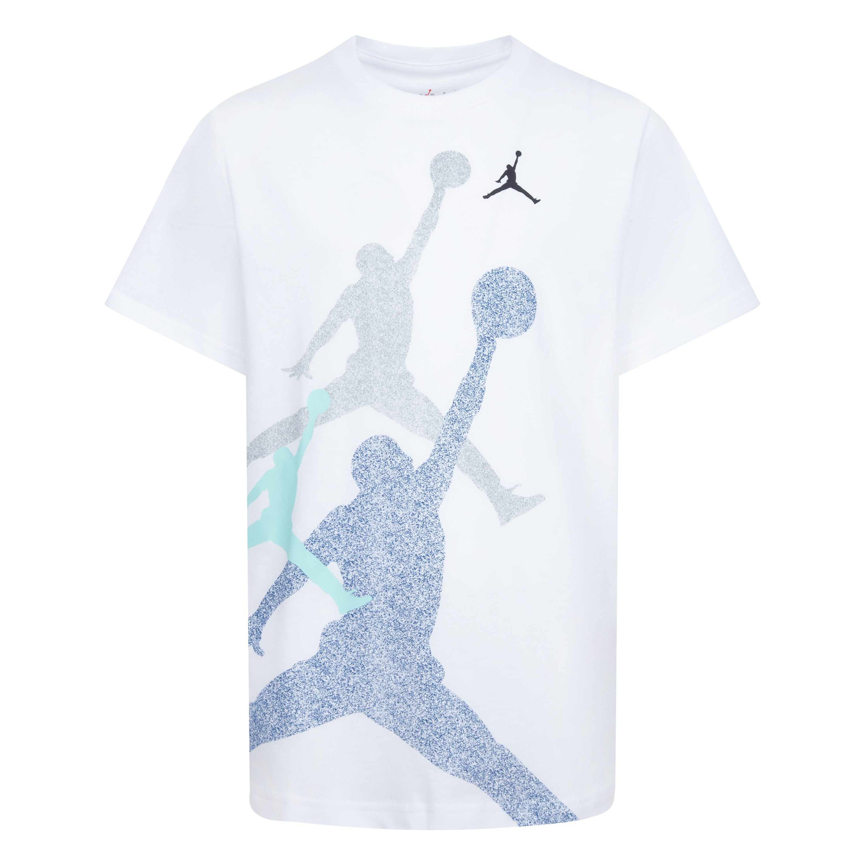 JORDAN YOUTH GRADIENT STACKED JUMPMAN WHITE T-SHIRT (YOUTH SIZE S-XL)