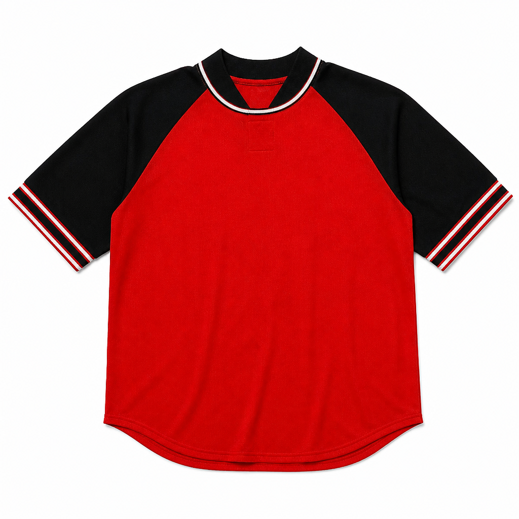 TORONTO 416 JERSEY EMBROIDERED WITH PATCH (RED/BLACK)