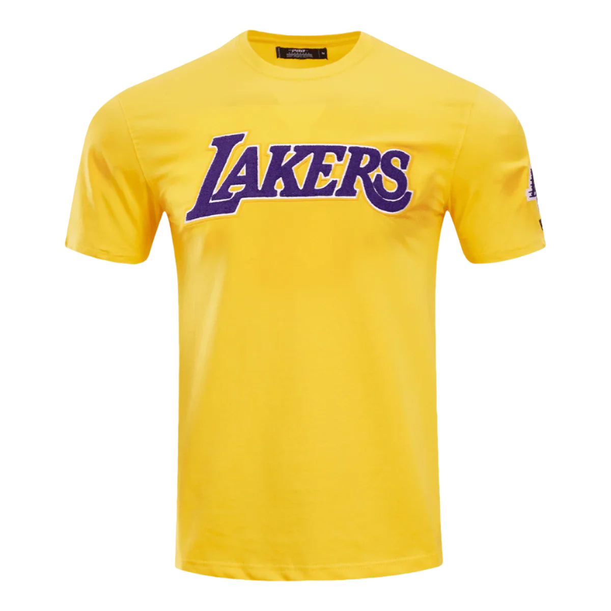 PRO STANDARD NBA LOS ANGELES LAKERS CHENILLE MEN'S YELLOW T-SHIRT