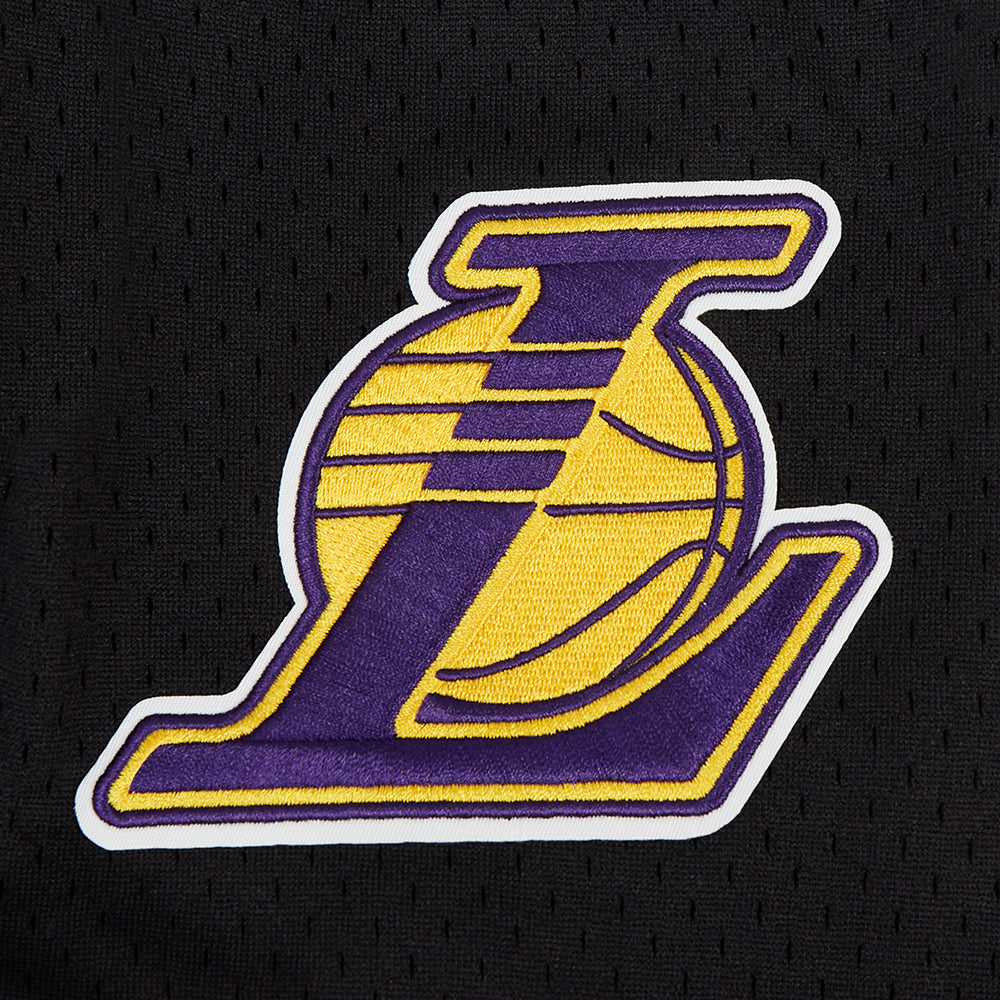 PRO STANDARD NBA LOS ANGELES LOS ANGELES LAKERS LEBRON JAMES #23 ANIMATED ACTION MESH BLACK JERSEY