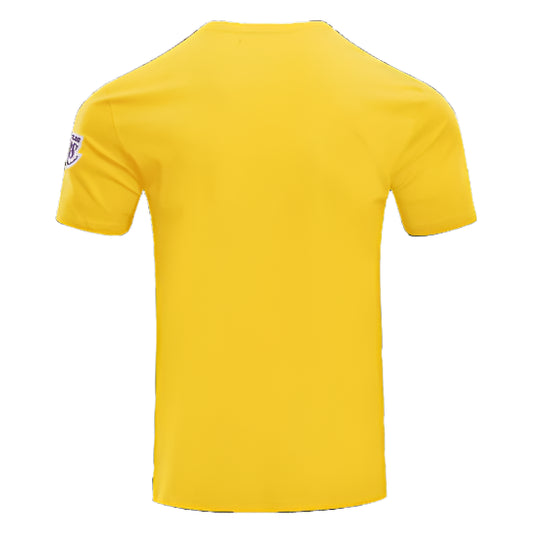 PRO STANDARD NBA LOS ANGELES LAKERS CLASSIC BRISTLE MEN'S YELLOW T-SHIRT