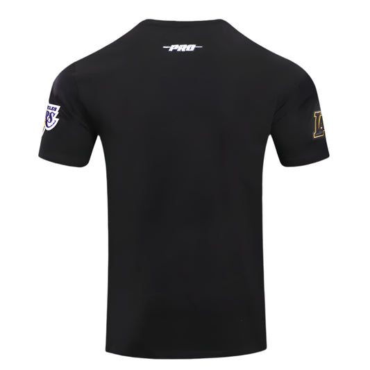 PRO STANDARD NBA LOS ANGELES LAKERS MASHUP MEN'S BLACK/YELLOW T-SHIRT