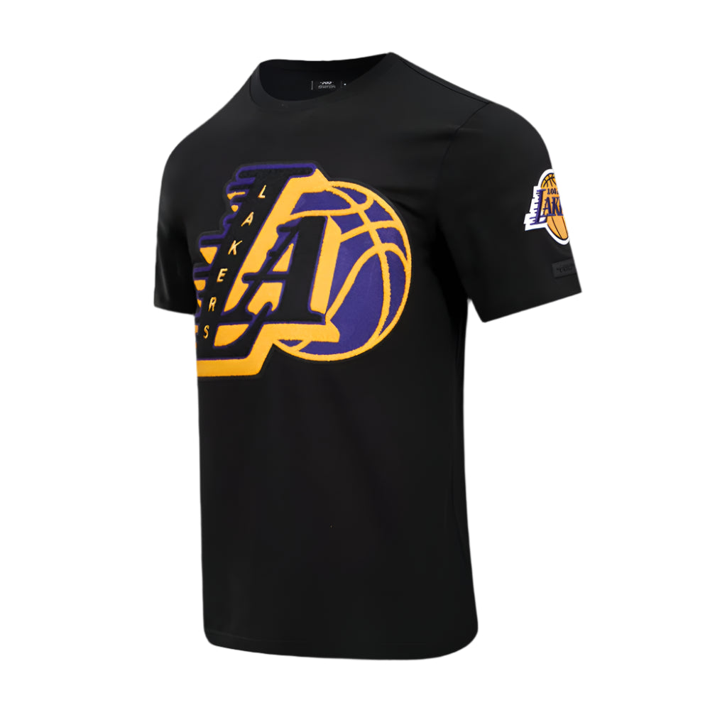 PRO STANDARD NBA LOS ANGELES LAKERS MASHUP MEN'S BLACK/YELLOW T-SHIRT