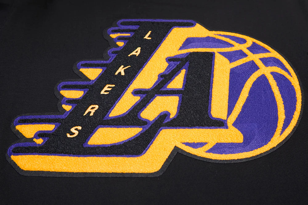 PRO STANDARD NBA LOS ANGELES LAKERS MASHUP MEN'S BLACK/YELLOW T-SHIRT