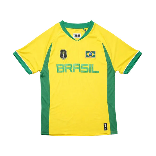 FIFA WORLD CUP 2026 BRAZIL NATIONAL TEAM UNISEX ADULT YELLOW/GREEN SOCCER JERSEY