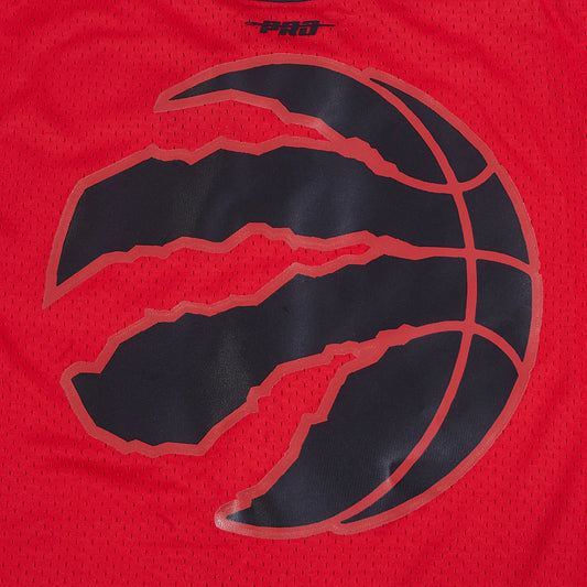 PRO STANDARD NBA TORONTO RAPTORS CLASSIC MEN'S MESH BUTTON UP RED JERSEY