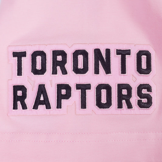 PRO STANDARD MEN'S NBA TORONTO RAPTORS CLASSIC CHENILLE SJ PINK T-SHIRT