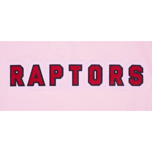 PRO STANDARD MEN'S NBA TORONTO RAPTORS CLASSIC CHENILLE SJ PINK T-SHIRT
