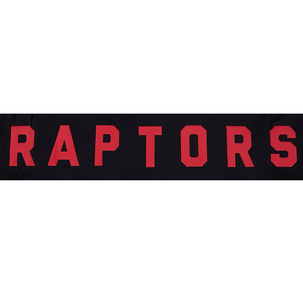 PRO STANDARD MEN'S NBA EASTERN CONFERENCE TORONTO RAPTORS CLASSIC CHENILLE SJ BLACK & RED T-SHIRT