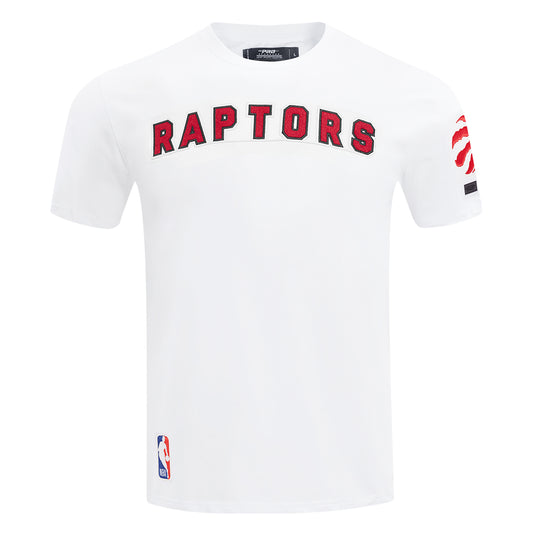 PRO STANDARD NBA TORONTO RAPTORS CLASSIC CHENILLE SJ WHITE/RED MEN'S T-SHIRT